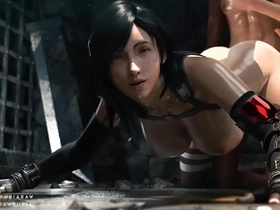 Tifa thicc final fantasy 7 remake in the dungeon