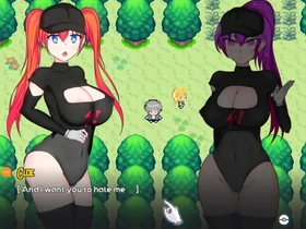 Oppaimon [pokemon parody game] ep.5 small tits naked girl sex fight for training