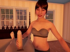 Xporn3d asian teen virtual reality handjob